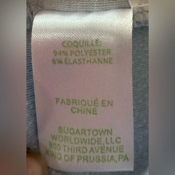 Lilly Pulitzer Women’s Medium Velour Pants Straight Light Blue Pull On - Picture 8 of 9